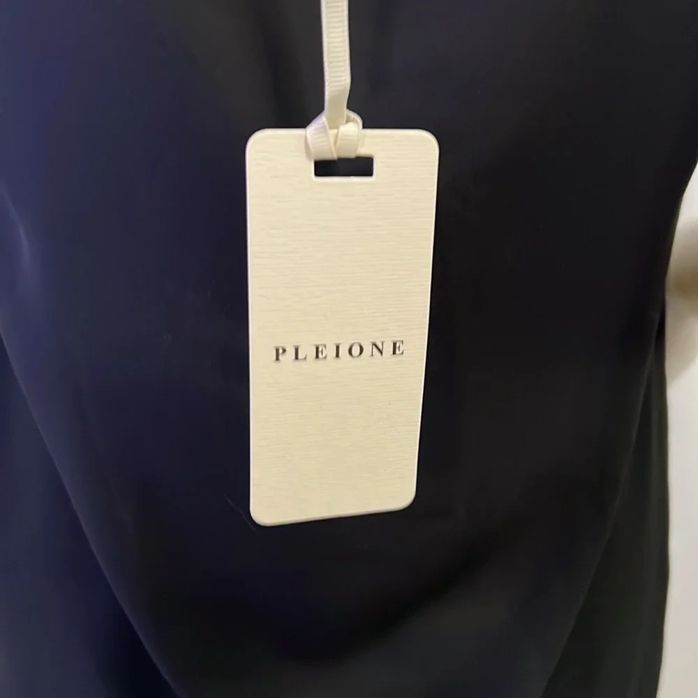 NWT Pleione Square Neck Smock Sleeve Tank Black XS - Picture 4 of 5